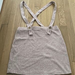 Hollister mini skirt overalls